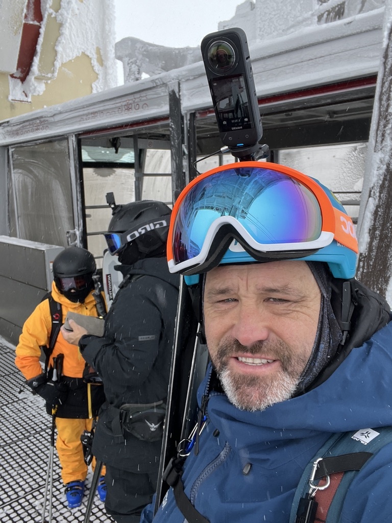 Ash Johns and guests at the Asahidake ropeway